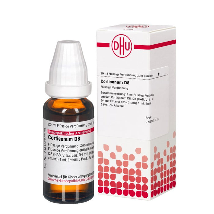 Cortisonum D8 DHU Dilution, 20 ml Lösung