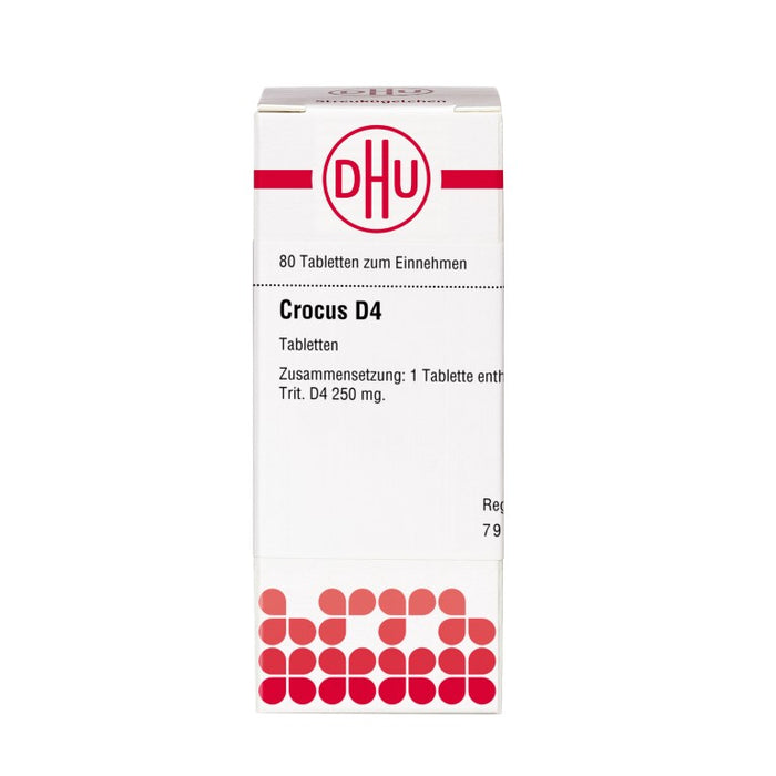 DHU Crocus D4 Tabletten, 80 pc Tablettes