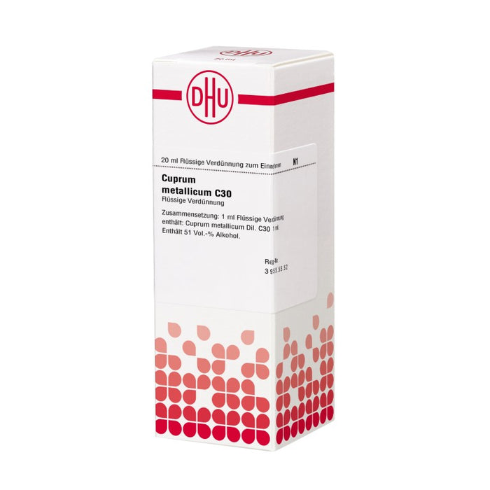 Cuprum metallicum C30 DHU Dilution, 20 ml Lösung