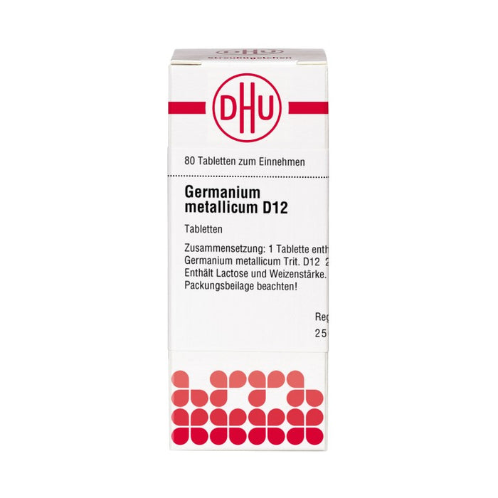 DHU Germanium metallicum D12 Tabletten, 80 pc Tablettes