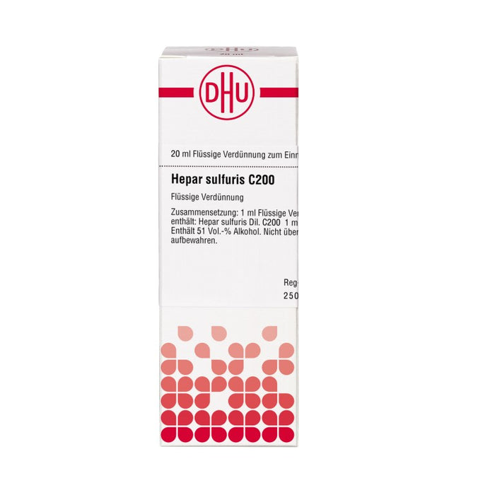 DHU Hepar sulfuris C200 Dilution, 20 ml Lösung