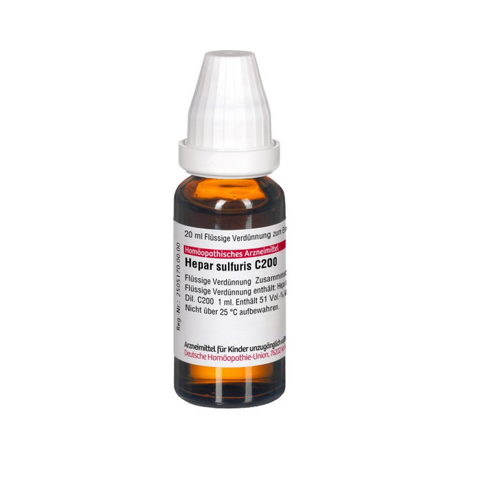 DHU Hepar sulfuris C200 Dilution, 20 ml Lösung