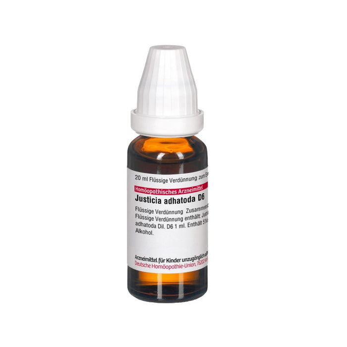 Justica adhatoda D6 DHU Dilution, 20 ml Lösung