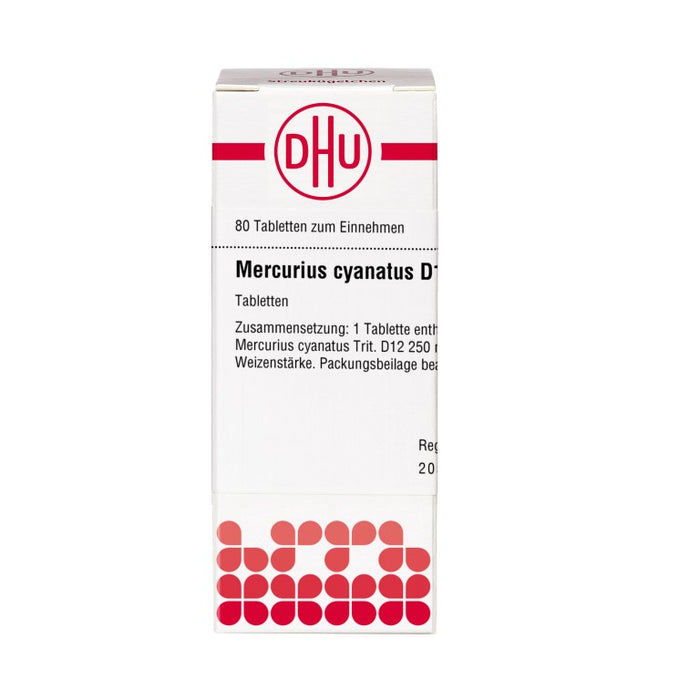 DHU Mercurius cyanatus D12 Tabletten, 80 pc Tablettes