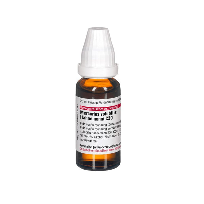 DHU Mercurius solubilis Hahnemanni C30 Dilution, 20 ml Lösung