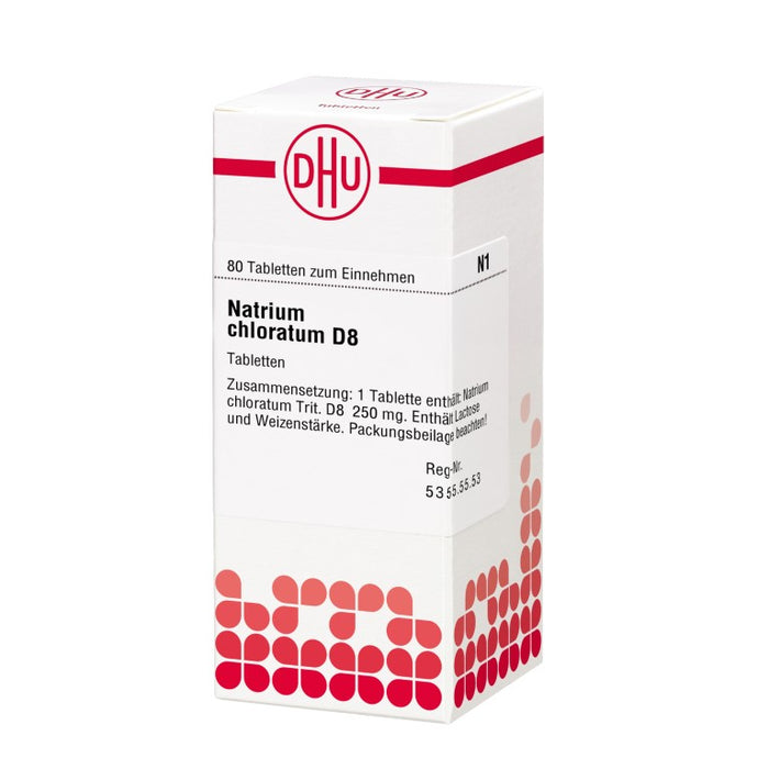 Natrium chloratum D8 DHU Tabletten, 80 St. Tabletten