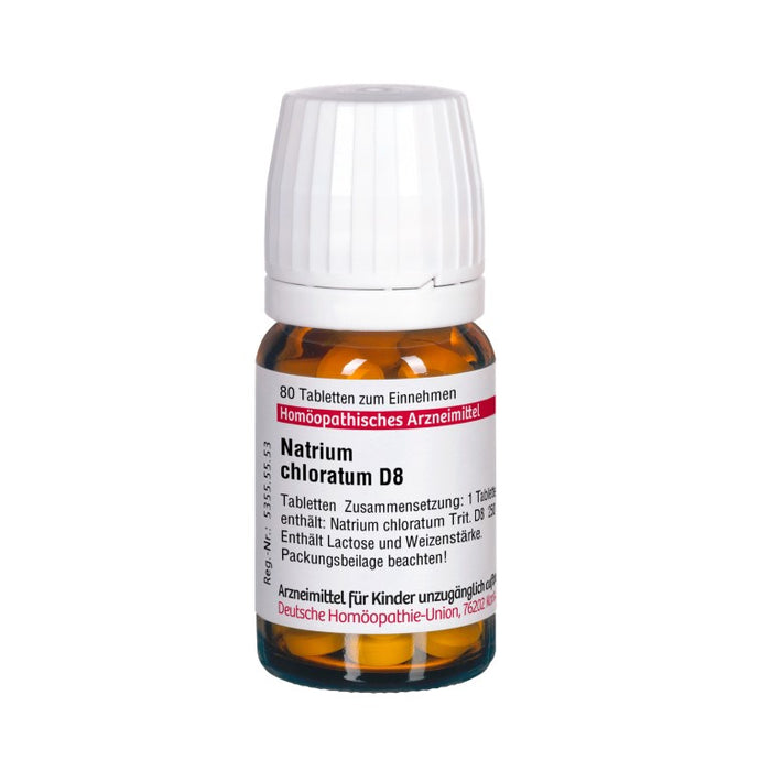 Natrium chloratum D8 DHU Tabletten, 80 St. Tabletten