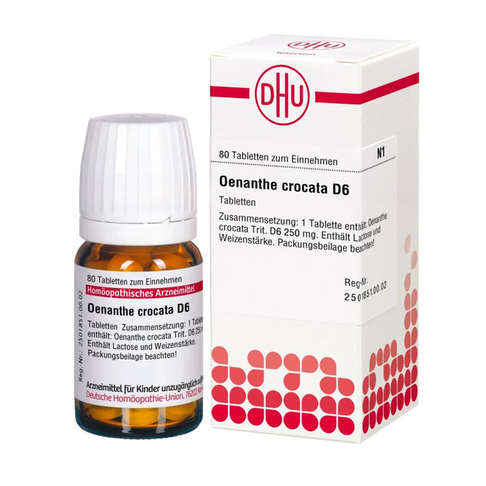 Oenanthe crocata D6 DHU Tabletten, 80 St. Tabletten