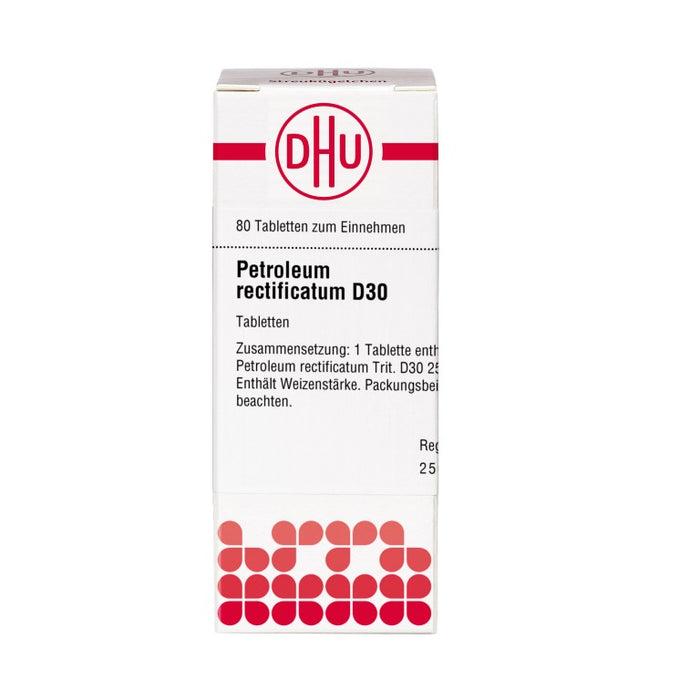 DHU Petroleum rectificatum D30 Tabletten, 80 St. Tabletten