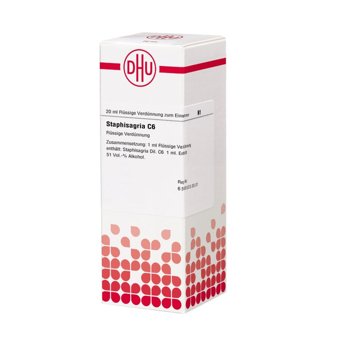 Staphisagria C6 DHU Dilution, 20 ml Lösung