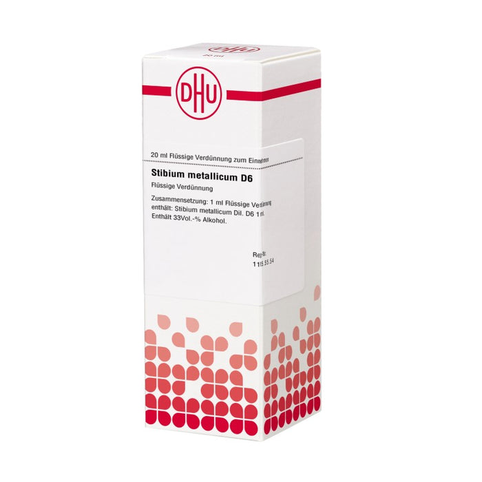 Stibium metallicum D6 DHU Dilution, 20 ml Lösung