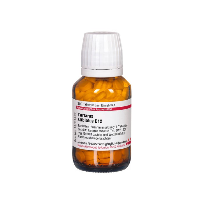 Tartarus stibiatus D12 DHU Tabletten, 200 St. Tabletten