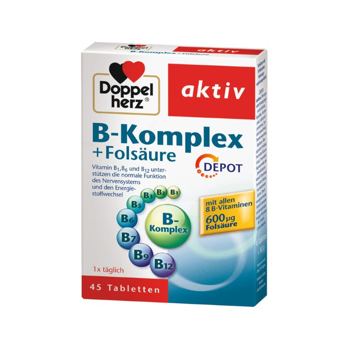 Doppelherz B-Komplex + Folsäure, 45 St TAB