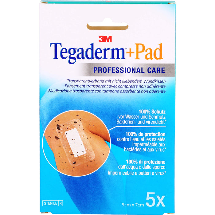 Tegaderm Plus Pad 3M 5,0cmx7,0cm, 5 St. Pflaster