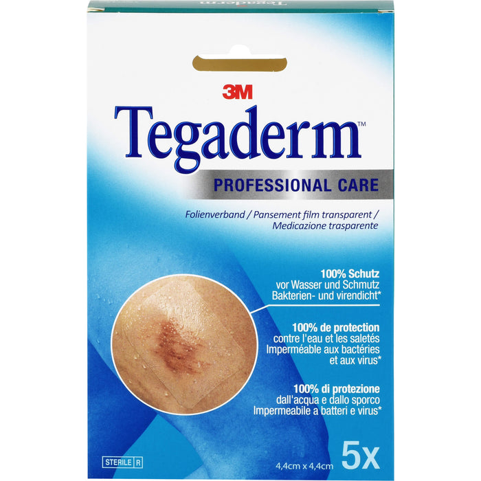 Tegaderm 3M Film 4,4cmx4,4cm, 5 St. Pflaster