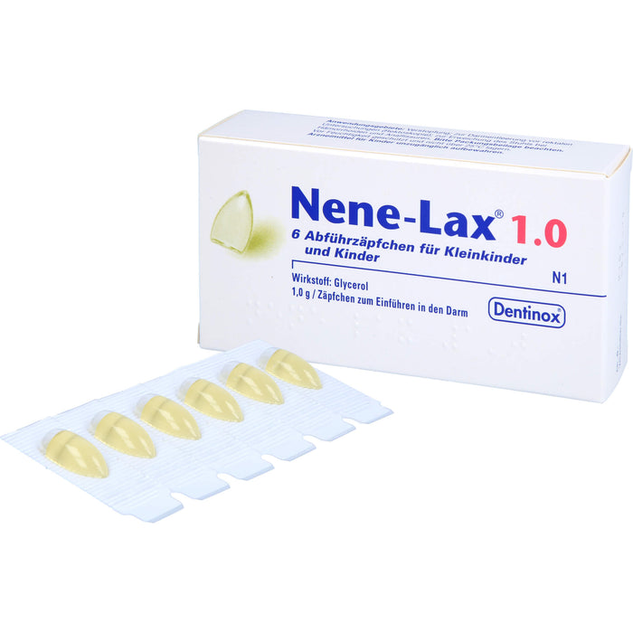 Nene-Lax 1.0 Abführzäpfchen für Kleinkinder und Kinder, 6 pcs. Suppositories