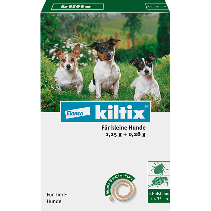 Elanco kiltix für kleine Hunde Ektoparasitizid-Halsband gegen Zecken und Flöhe, 1 pcs. Collar