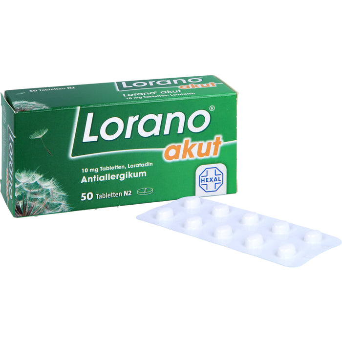 Lorano akut Tabletten, 50 pcs. Tablets