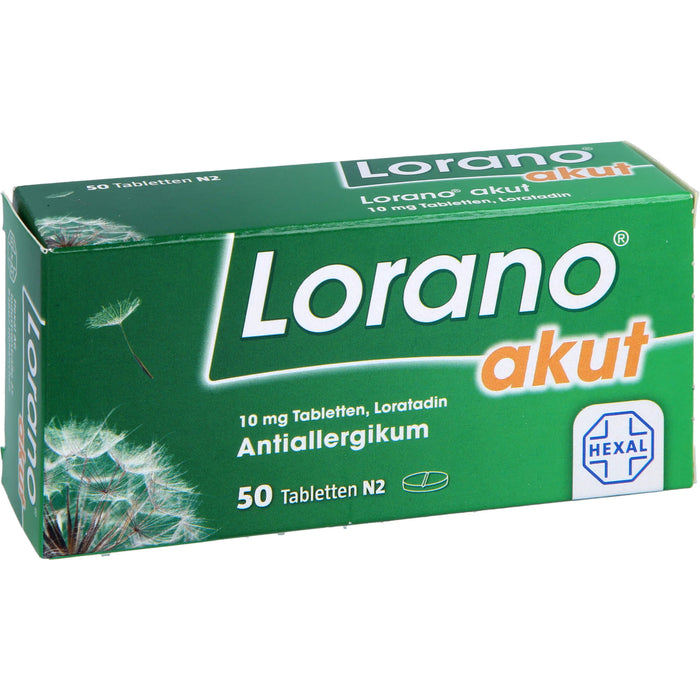 Lorano akut Tabletten, 50 pc Tablettes