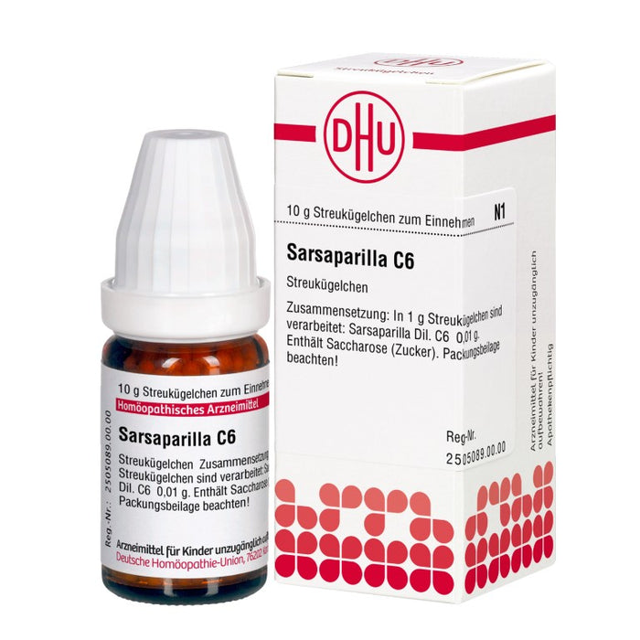 DHU Sarsaparilla C6 Streukügelchen, 10 g Globules