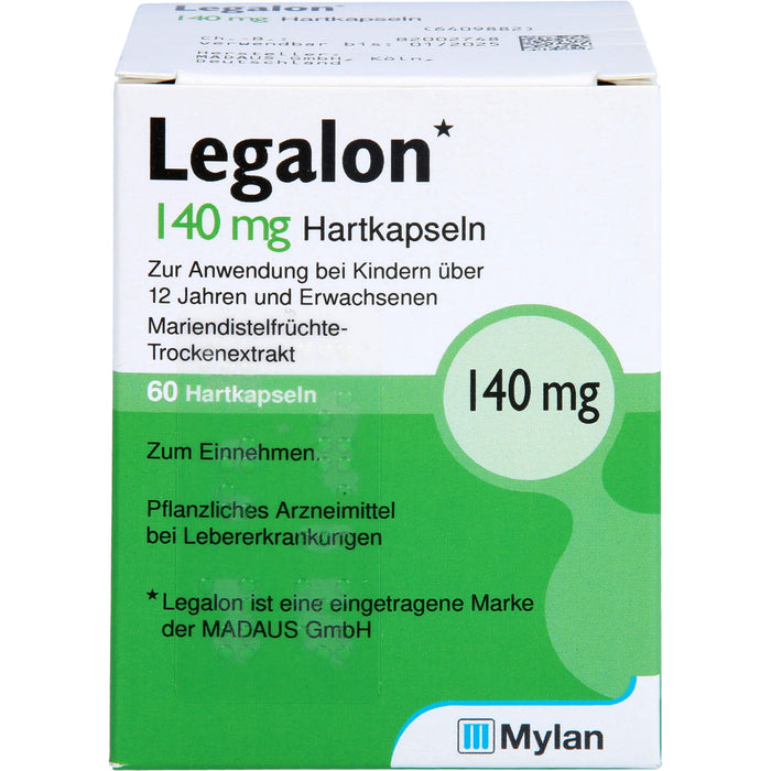 Legalon 140 mg Hartkapseln bei Lebererkrankungen, 60 pcs. Capsules