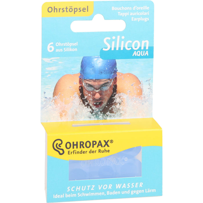 OHROPAX Silicon Aqua, 5 pc Bouchons d'oreilles