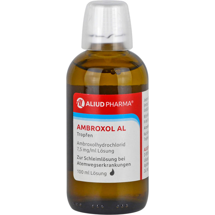 Ambroxol AL Tropfen zur Schleimlösung bei Atemwegserkrankungen, 100 ml Lösung