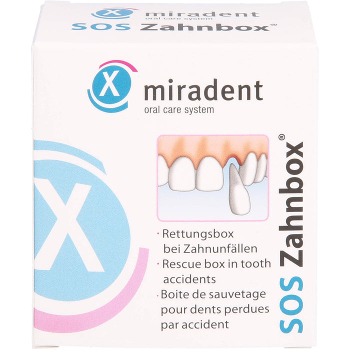 miradent SOS Zahnbox Rettungsbox bei Zahnunfällen, 1 pcs. Ampoules