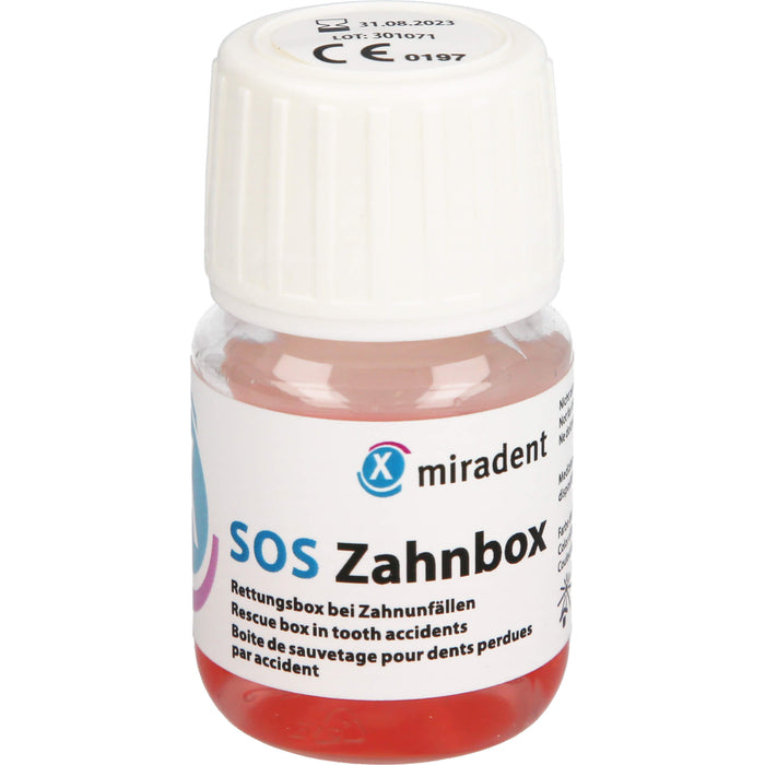 miradent SOS Zahnbox Rettungsbox bei Zahnunfällen, 1 St. Ampullen