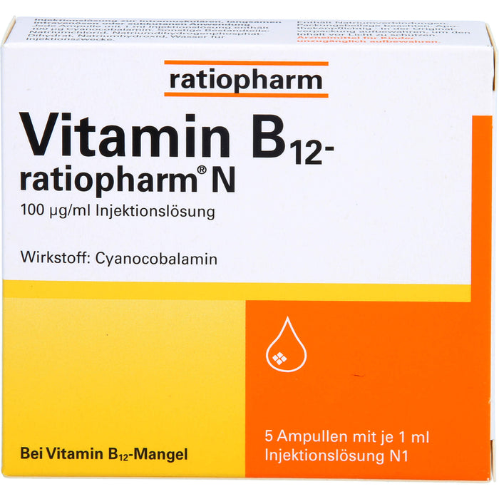 Vitamin-B12-ratiopharm N Ampullen zur Injektion, 5 pc Ampoules