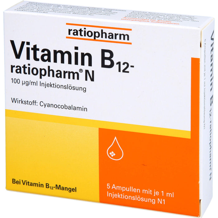 Vitamin-B12-ratiopharm N Ampullen zur Injektion, 5 St. Ampullen