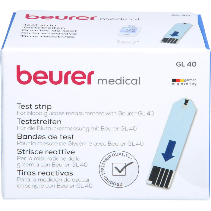 beurer Blutzucker-Teststreifen GL40, 50 pcs. Test strips