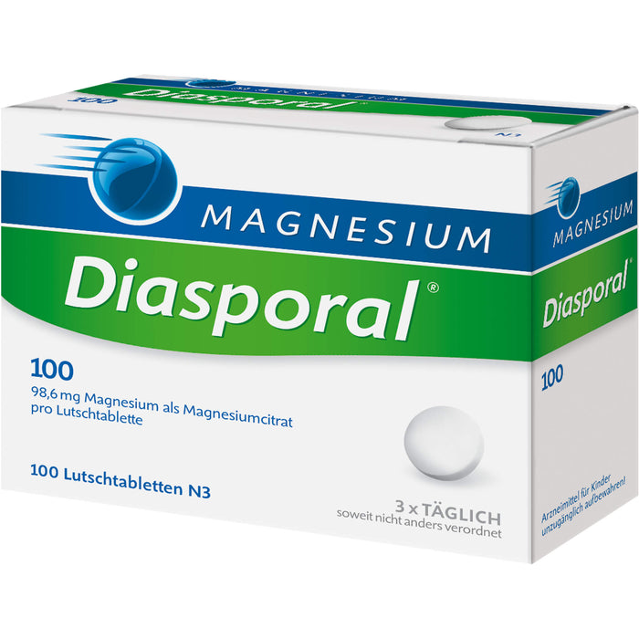 Magnesium Diasporal 100 Lutschtabletten, 100 St. Tabletten