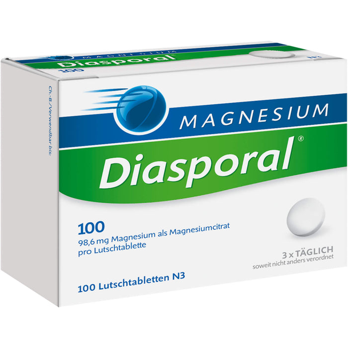 Magnesium Diasporal 100 Lutschtabletten, 100 pcs. Tablets