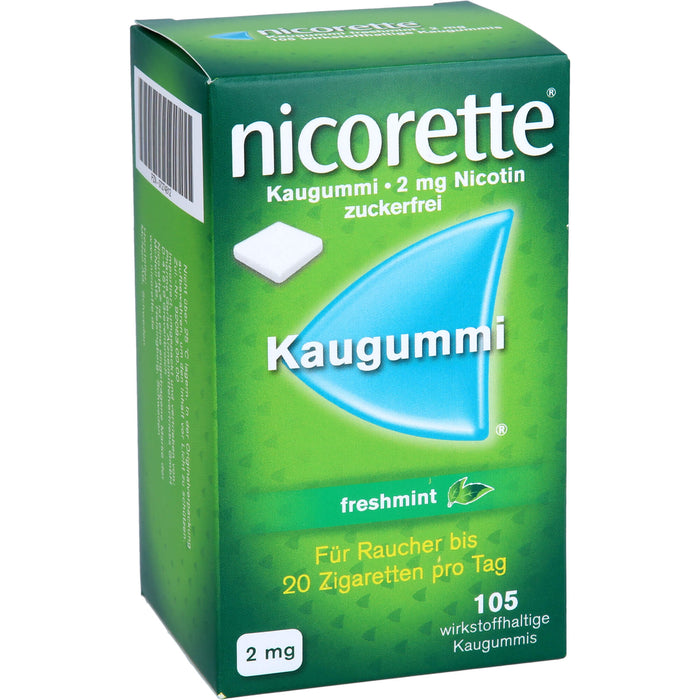 nicorette Kaugummi freshmint 2 mg Reimport Pharma Gerke, 105 St. Kaugummi