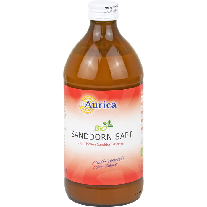 Aurica Sanddorn 100% Direktsaft BIO, 500 ml Lösung