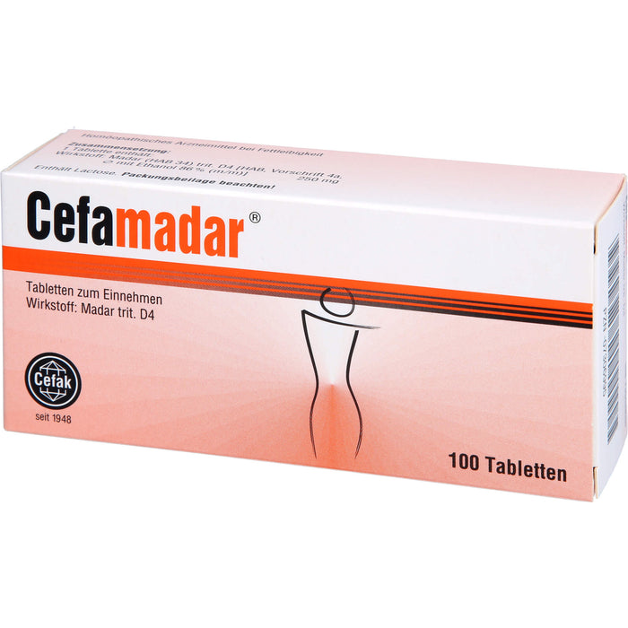 Cefamadar Tabletten bei Gewichtsproblemen, 100 pc Tablettes