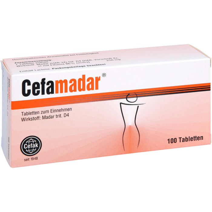 Cefamadar Tabletten bei Gewichtsproblemen, 100 pcs. Tablets