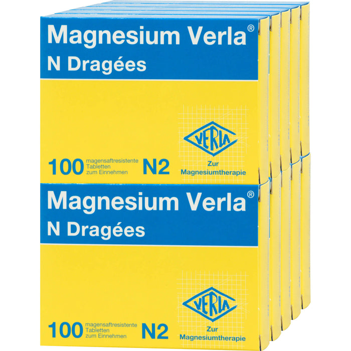 Magnesium Verla N Dragées bei Magnesiummangel, 1000 pcs. Tablets