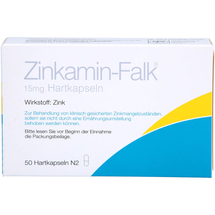 Zinkamin-Falk 15 mg Hartkapseln, 50 pcs. Capsules