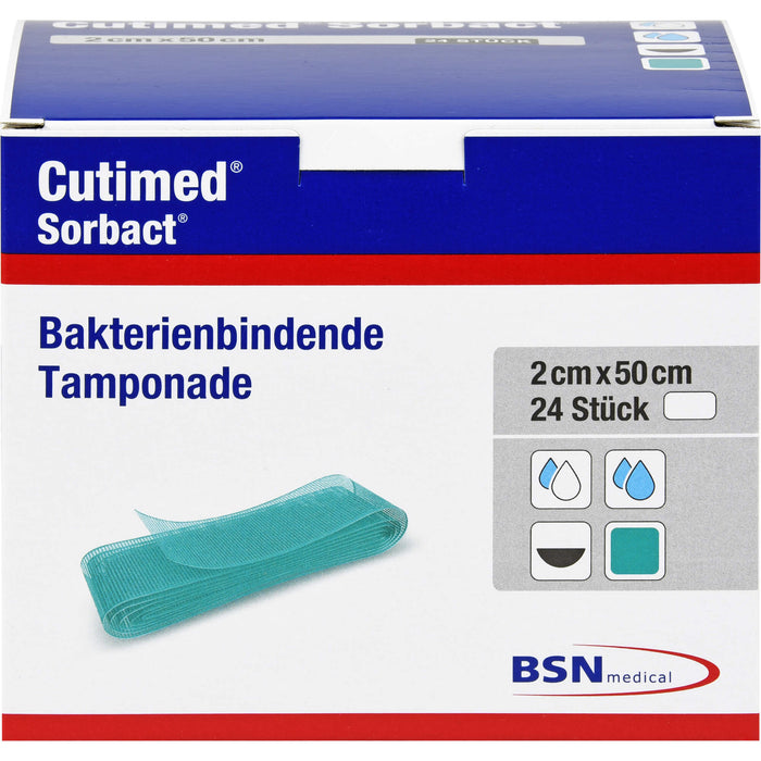 Cutimed Sorbact Tamponaden 2x50cm, 24 St TPO