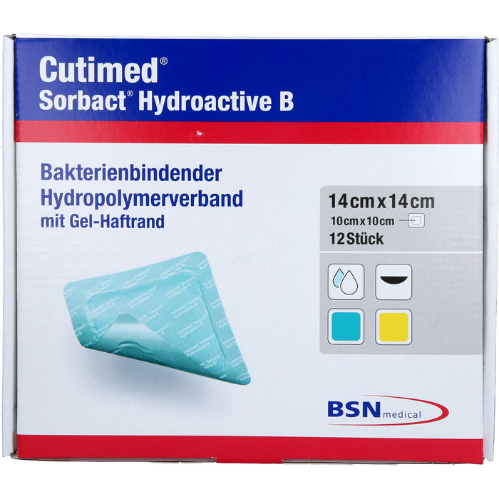 Cutimed Sorbact Hydroactive B 14x14cm, 12 St KOM