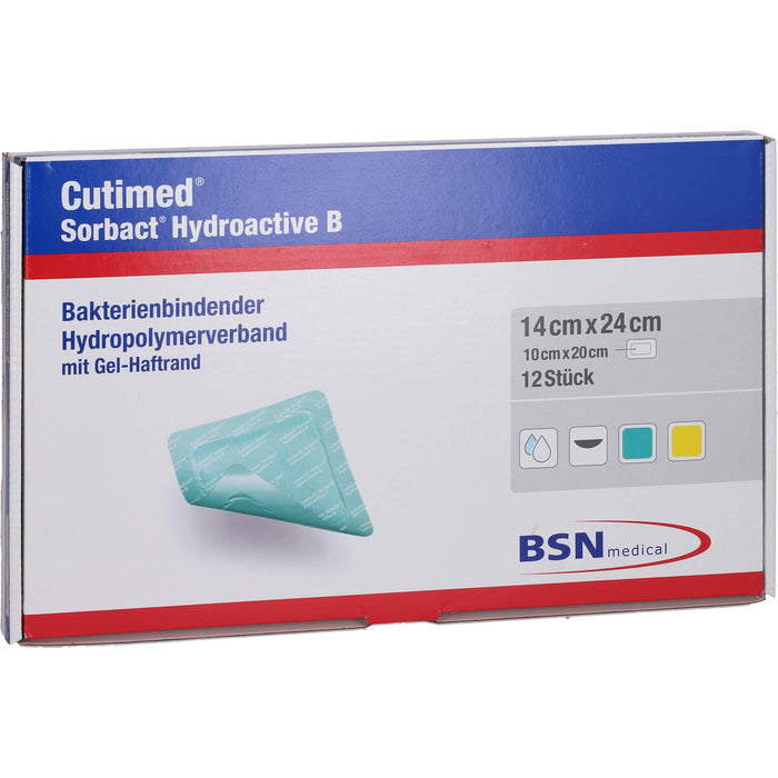 Cutimed Sorbact Hydroactive B 14x24cm, 12 St KOM