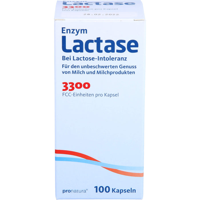 Pro Natura Lactase 3300 FCC 200 mg Kapseln, 100 St. Kapseln