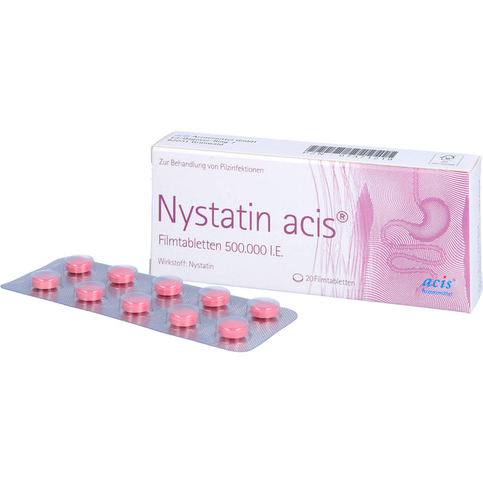 Nystatin acis Filmtabletten 500.000 I.E., 20 pcs. Tablets