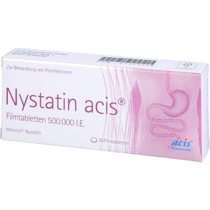 Nystatin acis Filmtabletten 500.000 I.E., 20 St. Tabletten