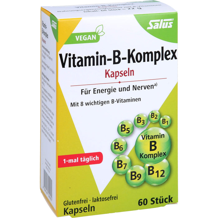 Salus Vitamin-B-Komplex Kapseln für Energie und Nerven, 60 St. Kapseln