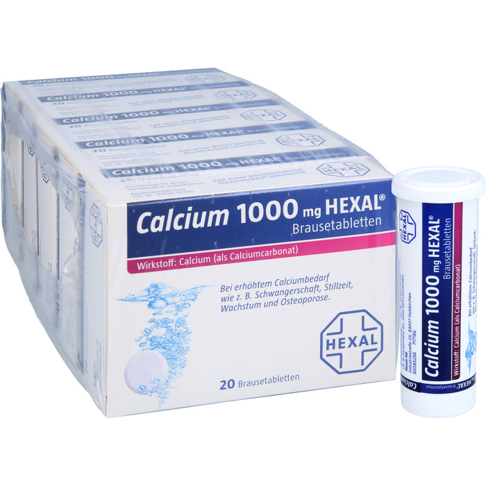 Calcium 1000 mg HEXAL Brausetabletten, 100 St. Tabletten