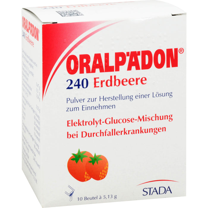 Oralpädon 240 Erdbeere Pulver, 10 St. Beutel