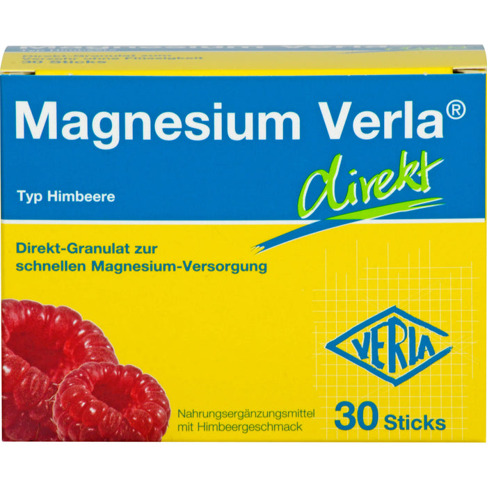 Magnesium Verla direkt Typ Himbeere Sticks, 30 pc Sachets